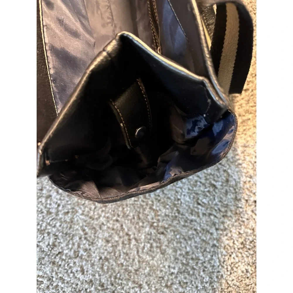 Tommy Hilfiger Women's Handbag‎ Faux Leather Purse Medium Black